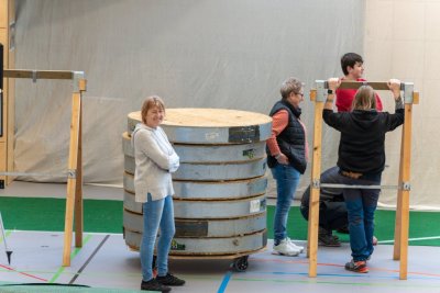 Aufbau zum 2. Hallenturnier